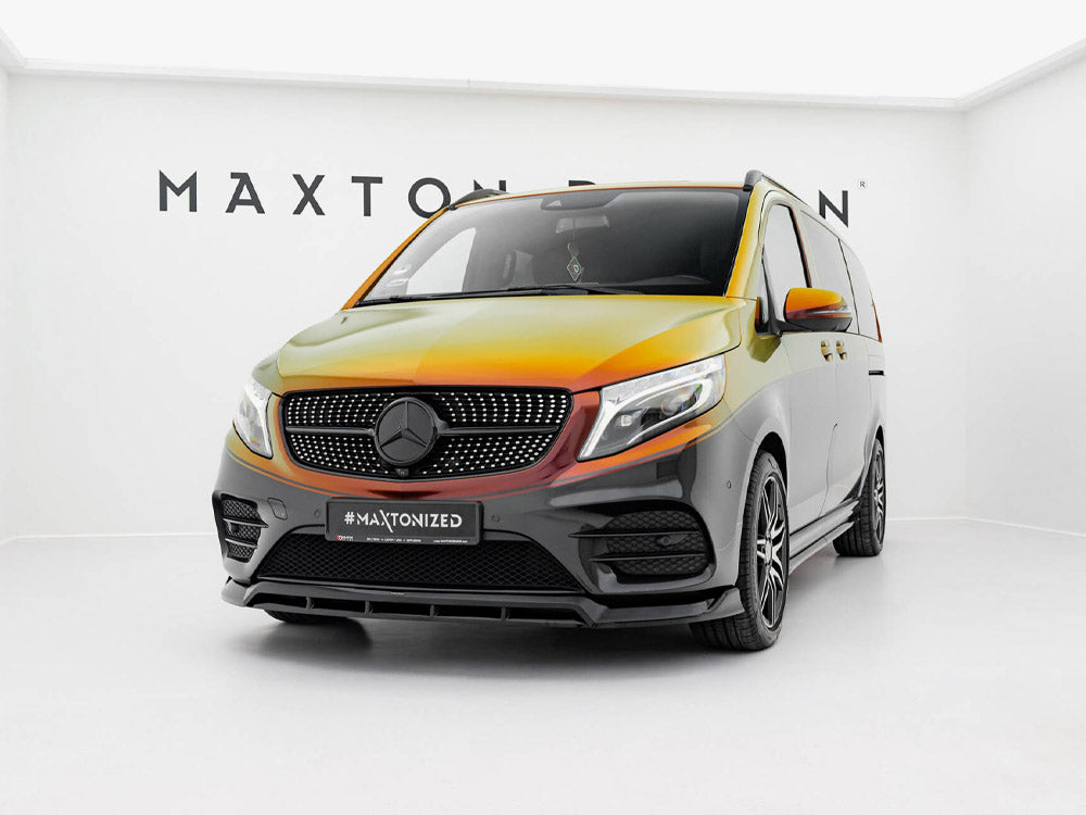 MAXTON DESIGN FRONT SPLITTER V6 MERCEDES-BENZ V-CLASS AMG LINE W447 FACELIFT — photo 2