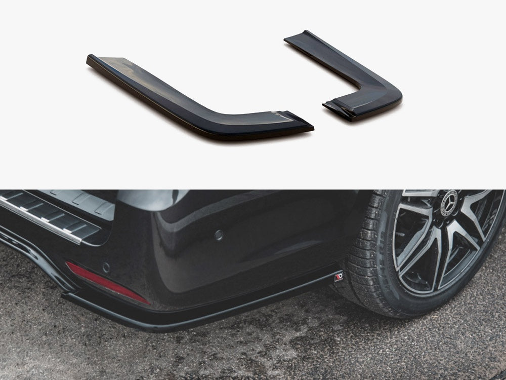 MAXTON DESIGN REAR SIDE SPLITTERS V2 MERCEDES-BENZ V-CLASS W447 FACELIFT — photo 1