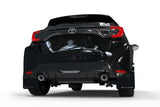 Rally Armor 2020-24 Toyota GR Yaris Hatch Black Mud Flap White Logo – product view 2