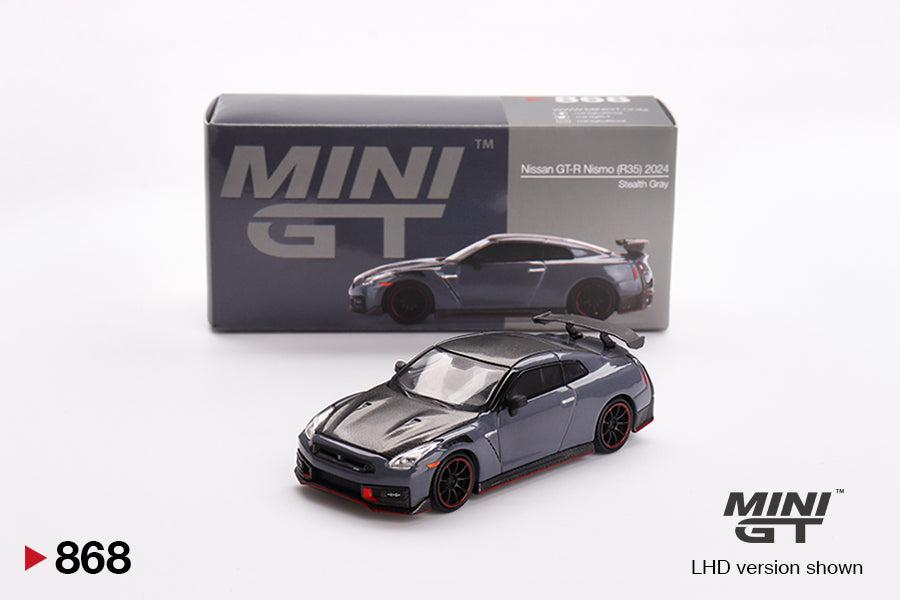 Mini GT – Nissan GT-R Nismo Stealth Grey – MGT00868-R – supplier image