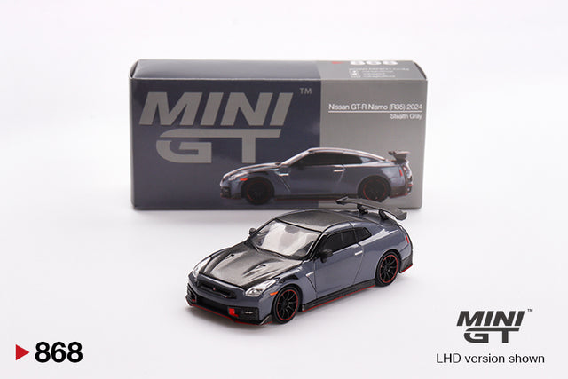 Mini GT – Nissan GT-R Nismo Stealth Grey – MGT00868-R – supplier image