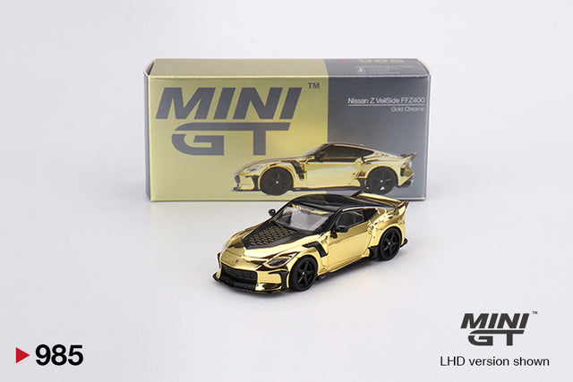 Mini GT – Nissan Z Veilside FFZ400 Gold Chrome – MGT00985-R – supplier image