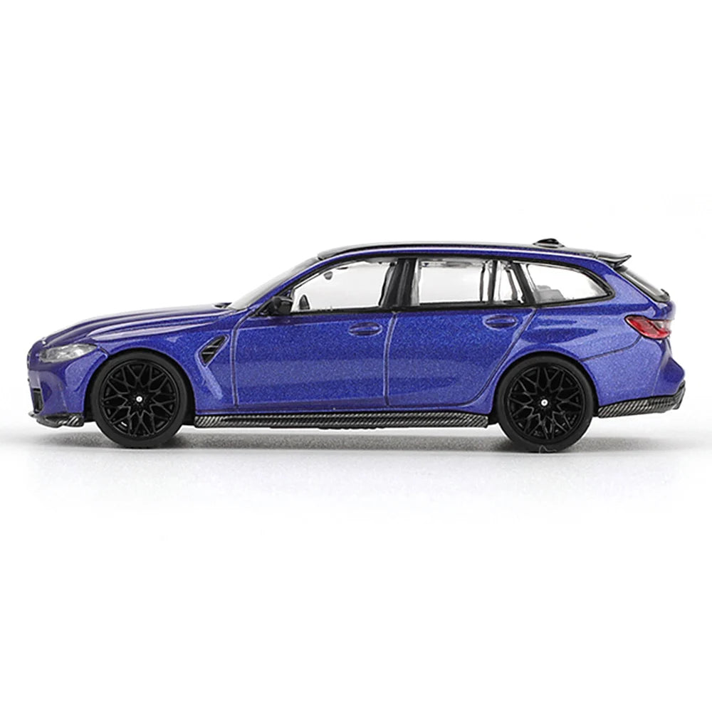 Mini GT – BMW M3 Competition Touring Portimao Blue – product view 2