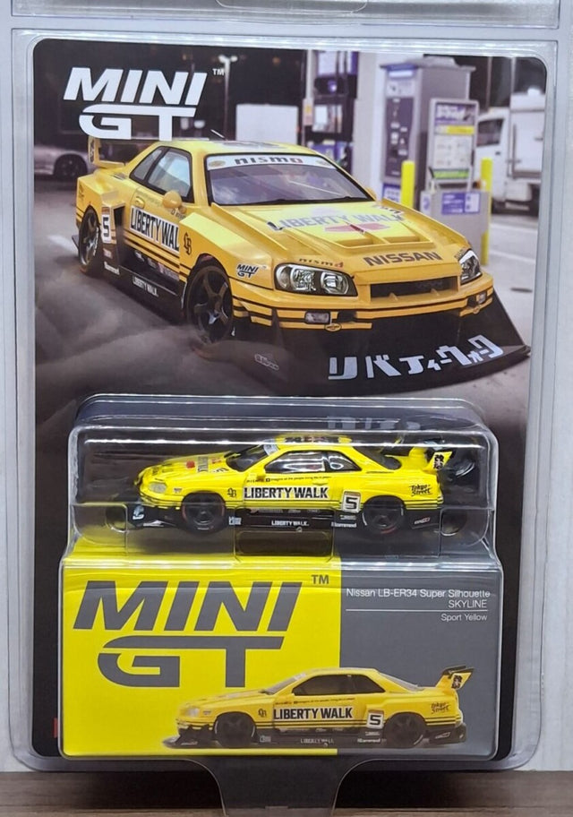 Mini GT – Nissan LB-ER34 Super Silhouette Skyline (blister)