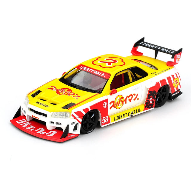 Mini GT – Nissan LB-ER34 Skyline Suppaiman Okinawa
