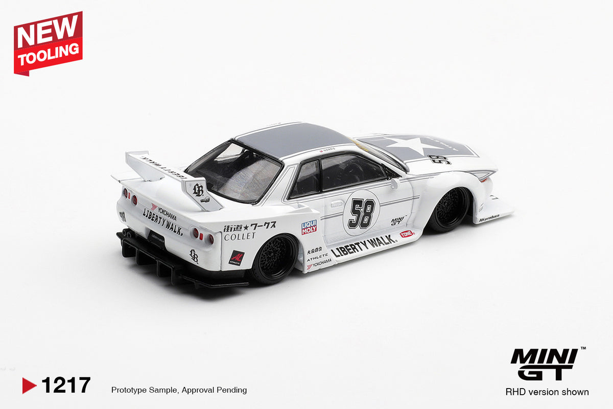 Mini GT – Nissan Skyline GT-R (R32) Kaido Works TA – product view 3