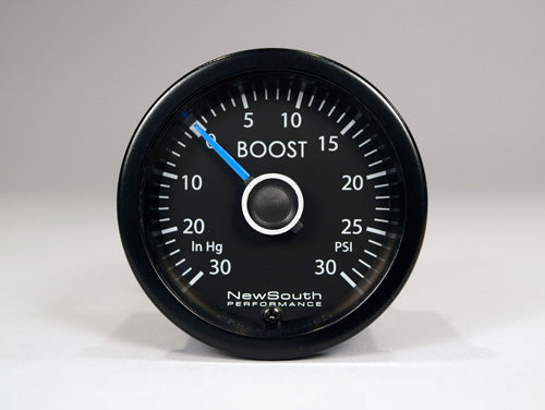 New South Performance VW White R 030 in hg 030 PSI Boost Gauge – GAU016 – supplier image