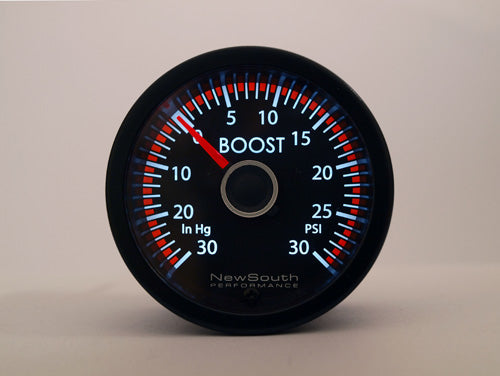 New South Performance VW RedLine 030 in hg 030 PSI Boost Gauge Mk6 – GAU012 – supplier image