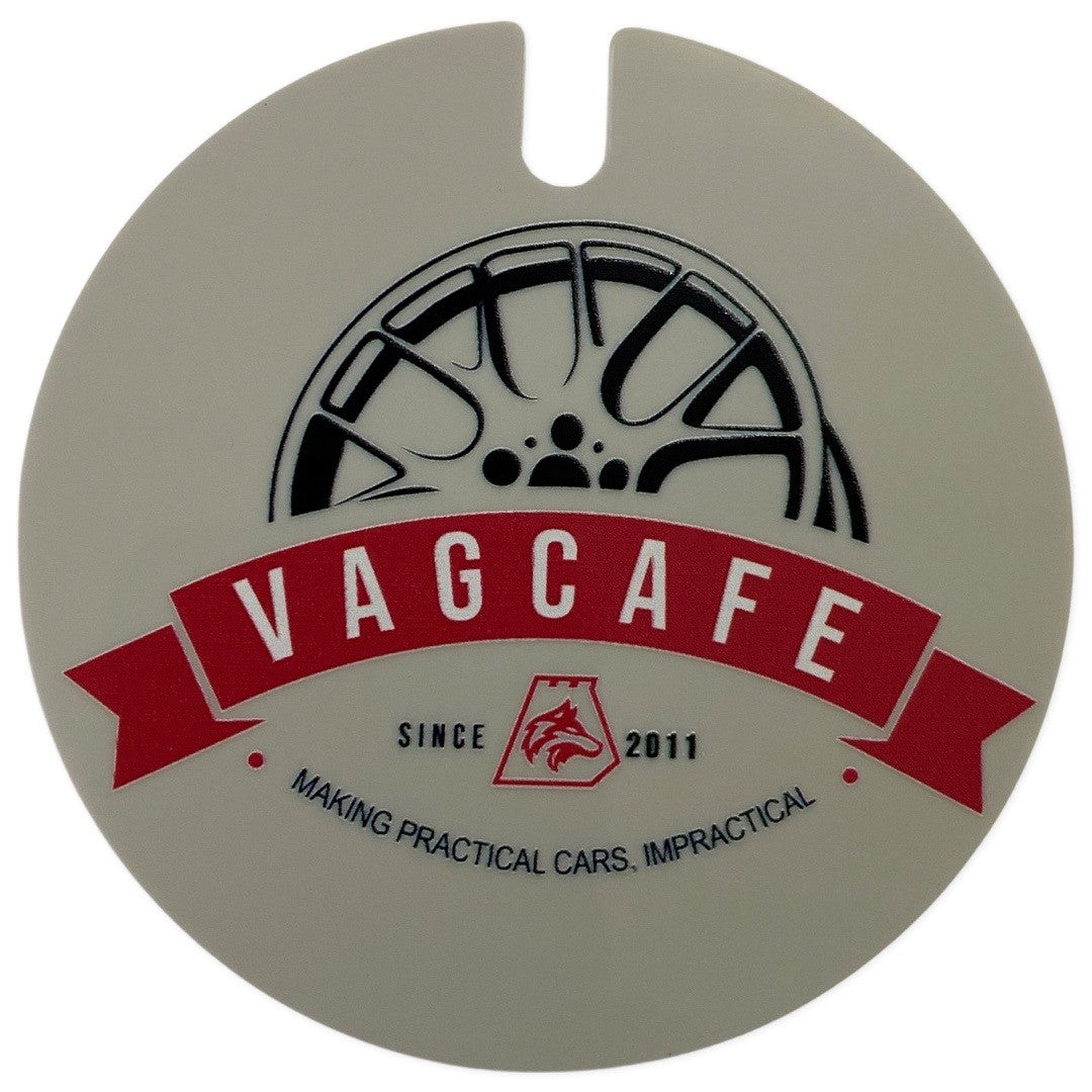 VAG Cafe License Disc Holder Grey/Red
