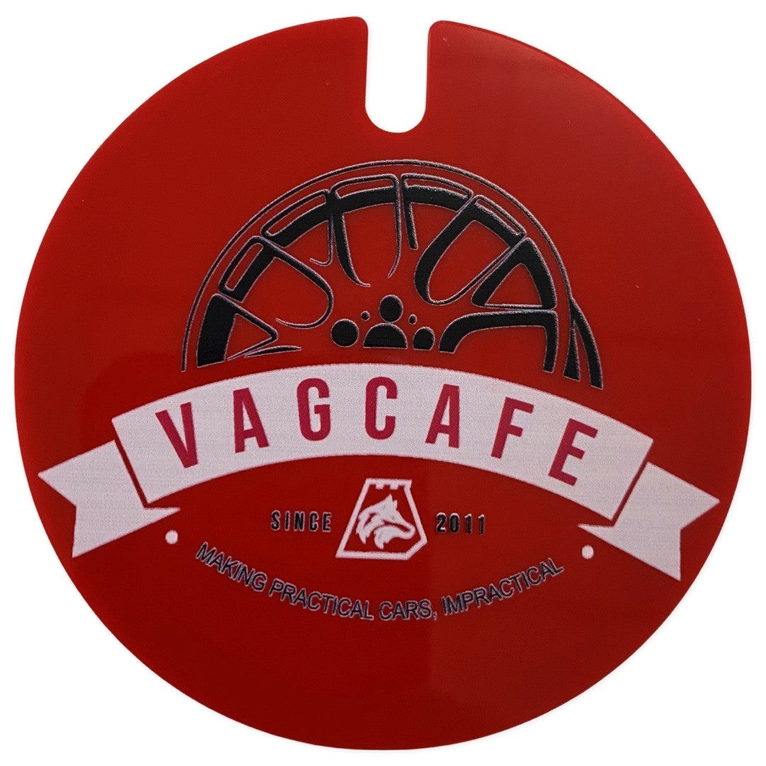 VAG Cafe License Disc Holder Red