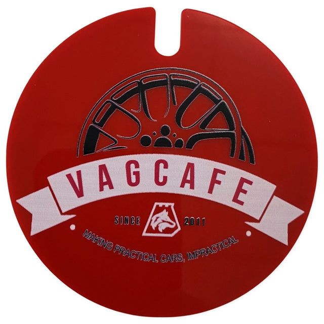 VAG Cafe License Disc Holder Red