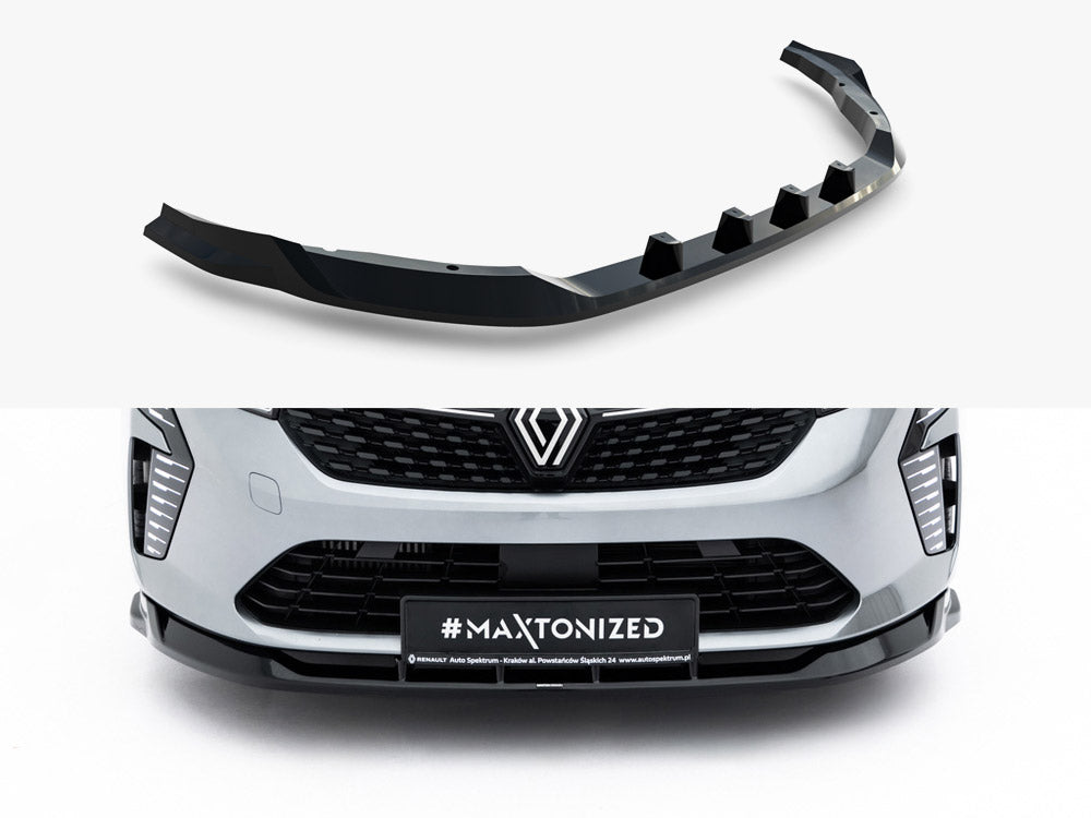MAXTON DESIGN FRONT SPLITTER RENAULT CLIO MK5 FACELIFT — photo 1