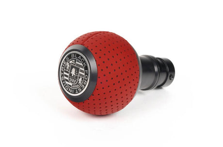 BFI GS2 DSG Heavy Weight shift knob -Rosso Centaurus Leather – Black Anodized (VW/Audi) - GS2DGSRC
