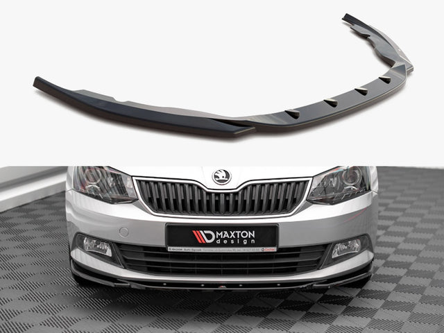 MAXTON DESIGN FRONT SPLITTER V.2 SKODA FABIA MK3 (2014-2019) — photo 1