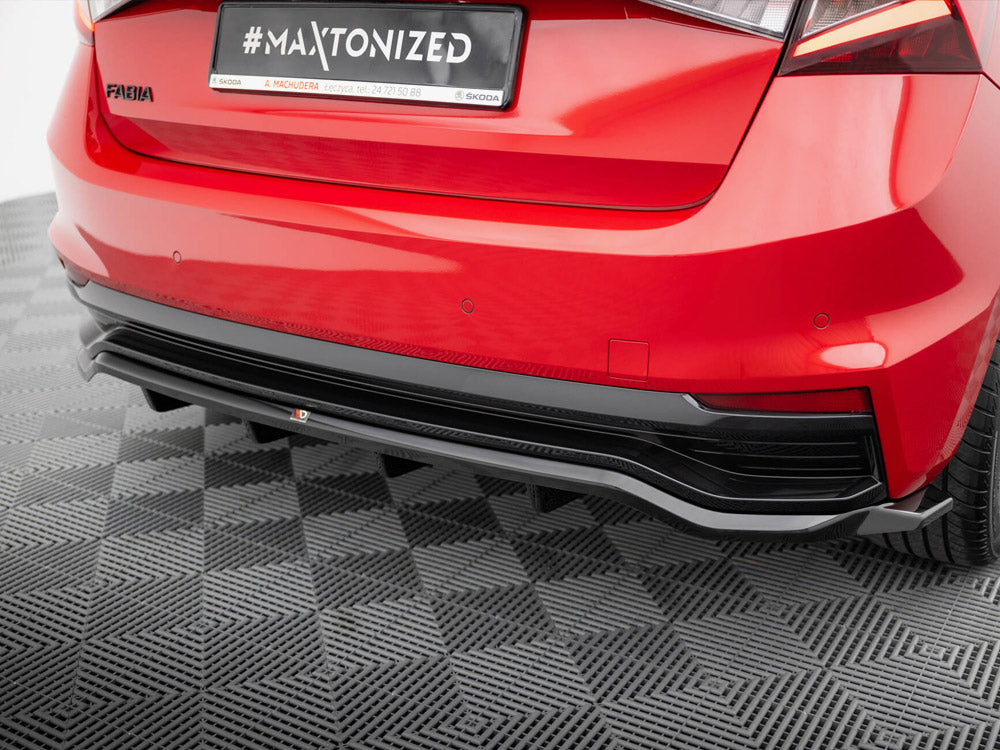 MAXTON DESIGN REAR SPLITTER VERTICAL BARS SKODA FABIA MONTE CARLO MK4 — photo 3
