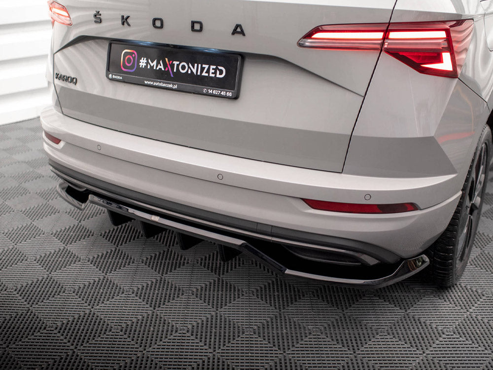 MAXTON DESIGN REAR SPLITTER (VERTICAL BARS) SKODA KAROQ SPORTLINE MK1 FACELIFT — photo 3