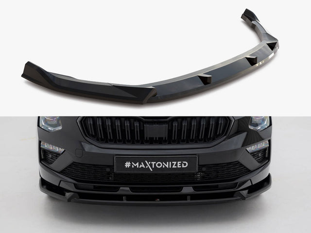 MAXTON DESIGN FRONT SPLITTER V.2 SKODA KAMIQ MONTE CARLO MK1 FACELIFT — photo 1