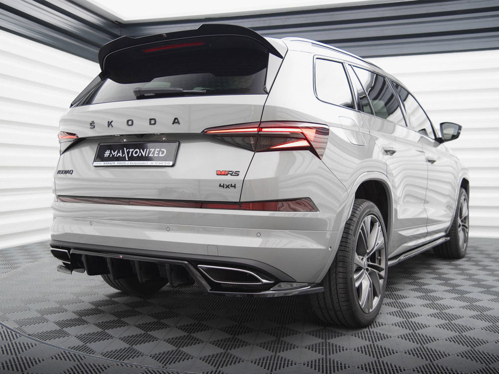 MAXTON DESIGN REAR SPLITTER VERTICAL BARS SKODA KODIAQ RS MK1 FACELIFT — photo 2