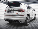 MAXTON DESIGN REAR SPLITTER VERTICAL BARS SKODA KODIAQ RS MK1 FACELIFT — photo 2