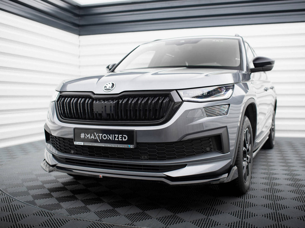 MAXTON DESIGN FRONT SPLITTER V.2 SKODA KODIAQ SPORTLINE MK1 FACELIFT — photo 2