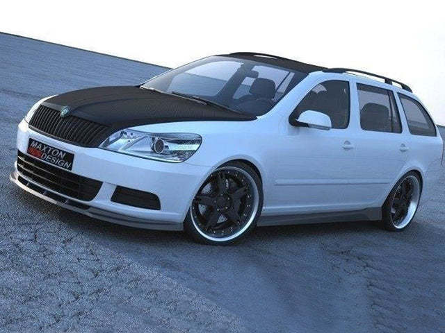 MAXTON DESIGN FRONT SPLITTER SKODA OCTAVIA MK2 FACELIFT — photo 1