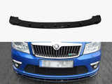 MAXTON DESIGN FRONT SPLITTER V.1 SKODA OCTAVIA MK2 VRS FACELIFT — photo 1