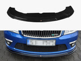 MAXTON DESIGN FRONT SPLITTER V.2 SKODA OCTAVIA MK2 VRS FACELIFT — photo 1