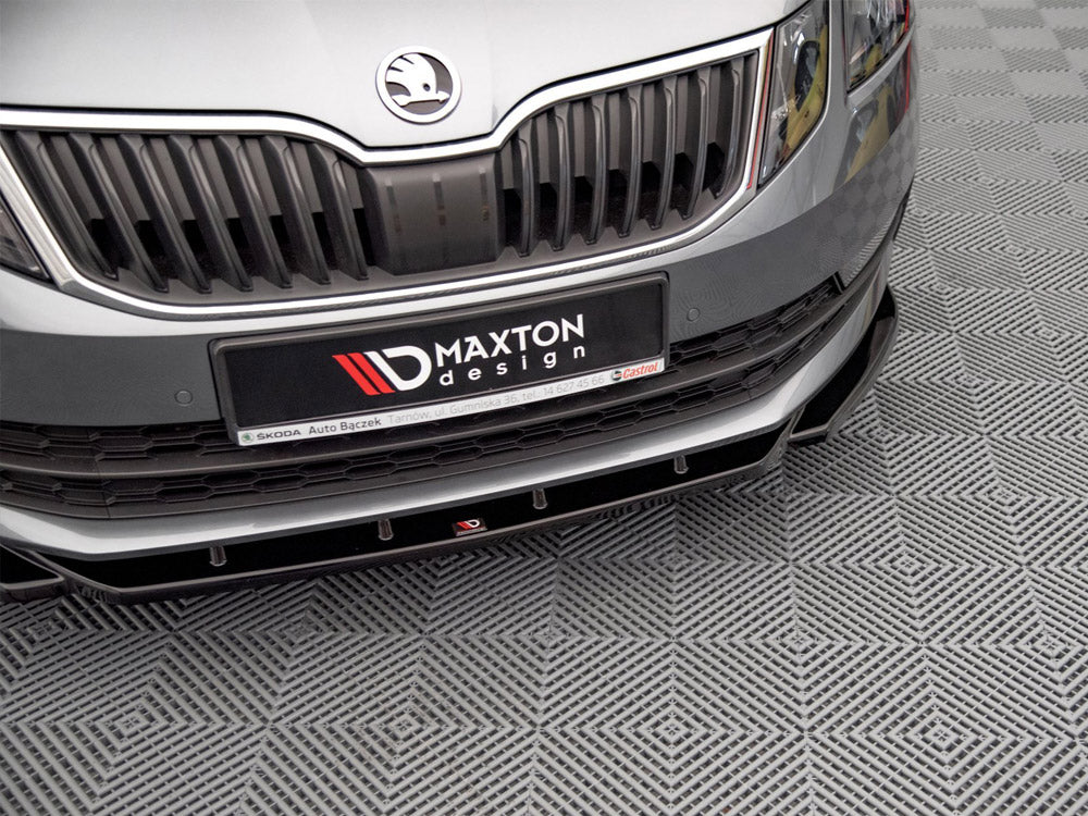 MAXTON DESIGN FRONT SPLITTER V.2 SKODA OCTAVIA MK3 FACELIFT (2016-2020) — photo 3