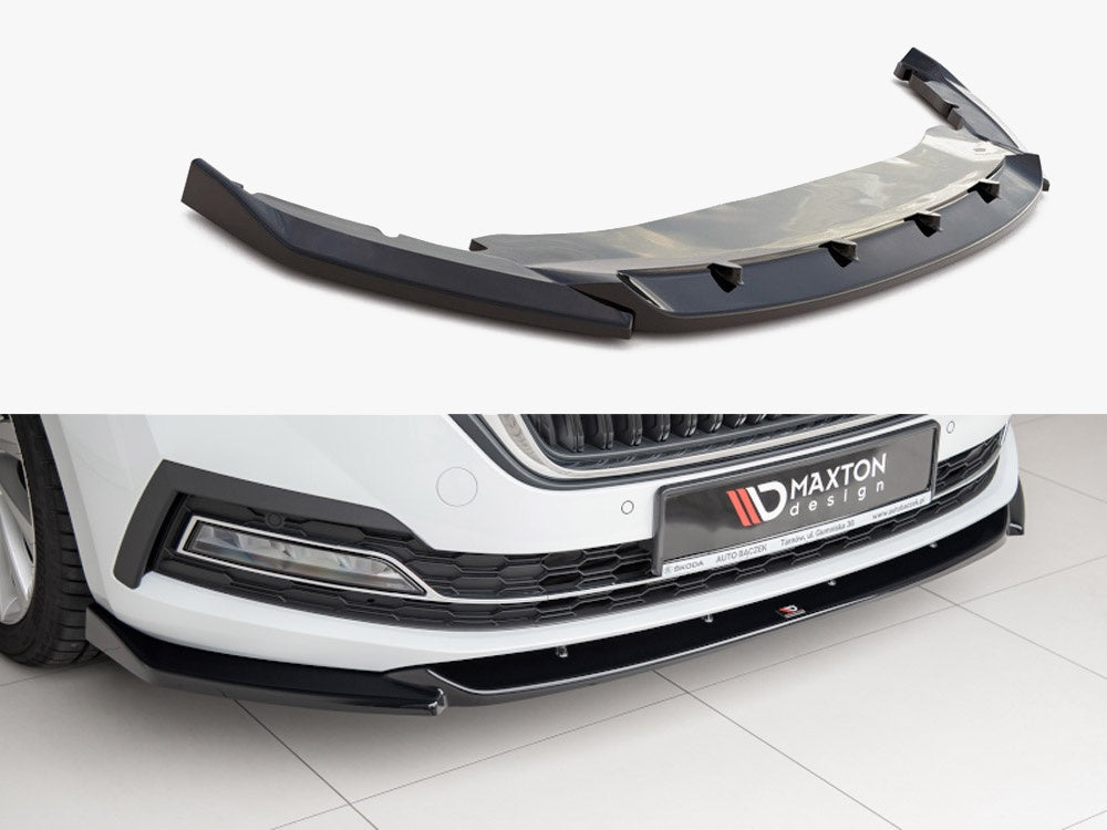 MAXTON DESIGN FRONT SPLITTER V.1 SKODA OCTAVIA MK4 — photo 1