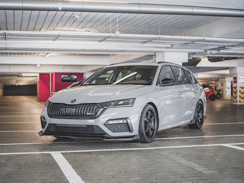 MAXTON DESIGN FRONT SPLITTER V.2 + FLAPS SKODA OCTAVIA RS MK4 — photo 2