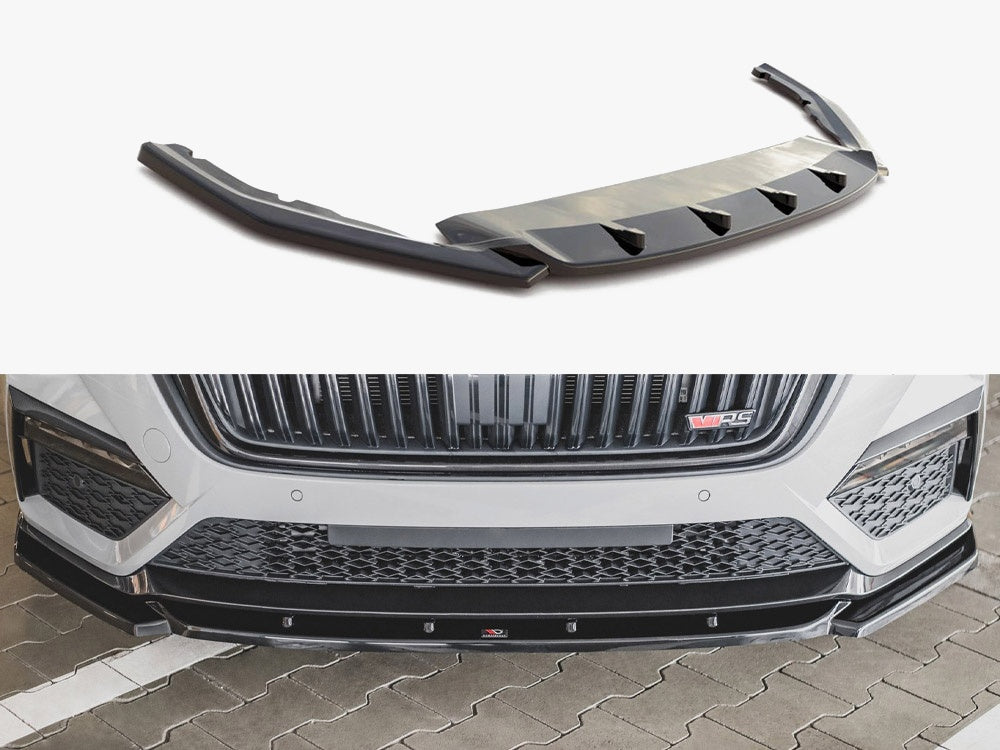 MAXTON DESIGN FRONT SPLITTER V.3 SKODA OCTAVIA RS MK4 — photo 1