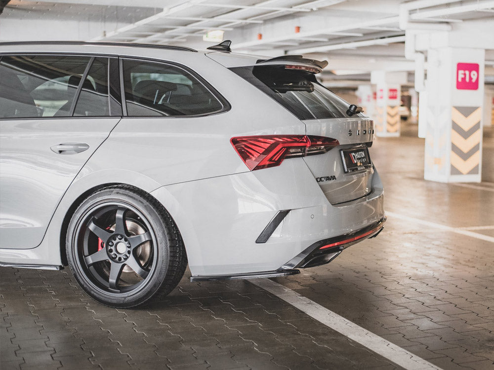 MAXTON DESIGN REAR SIDE SPLITTERS V.1 SKODA OCTAVIA RS MK4 — photo 2