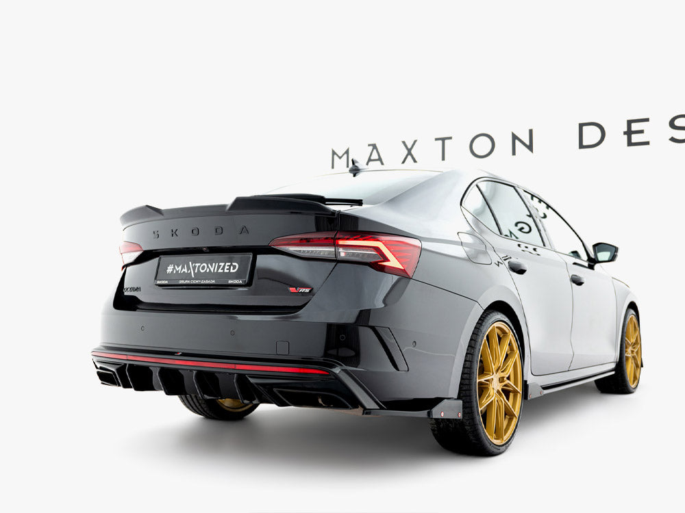 MAXTON DESIGN REAR SIDE SPLITTERS V.4 WITH FLAPS SKODA OCTAVIA RS MK4 — photo 2