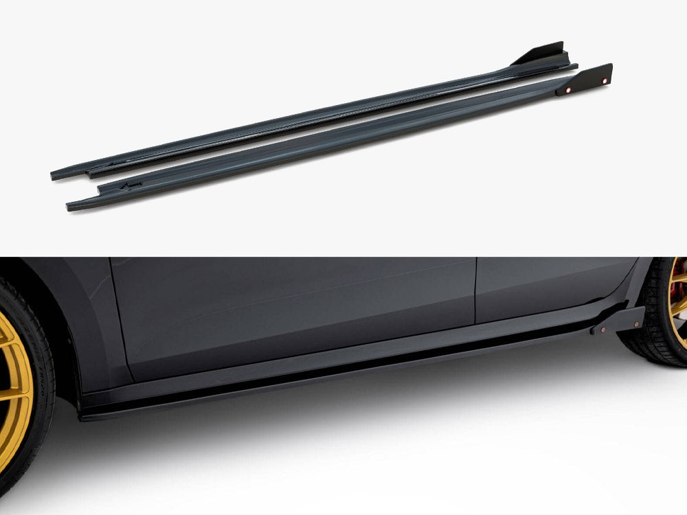 MAXTON DESIGN SKODA OCTAVIA RS MK4 FACELIFT SIDE SKIRTS V2 + FLAPS — photo 1