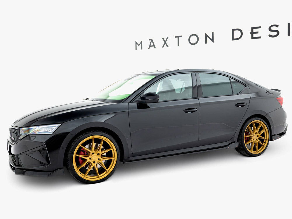 MAXTON DESIGN SKODA OCTAVIA RS MK4 FACELIFT SIDE SKIRTS V2 + FLAPS — photo 2