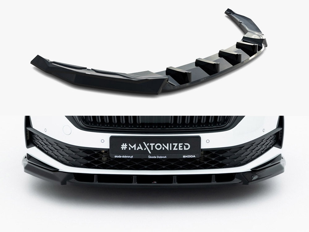 MAXTON DESIGN FRONT SPLITTER SKODA OCTAVIA SPORTLINE MK4 FACELIFT — photo 1