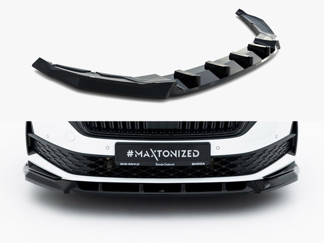 MAXTON DESIGN FRONT SPLITTER SKODA OCTAVIA SPORTLINE MK4 FACELIFT — photo 1