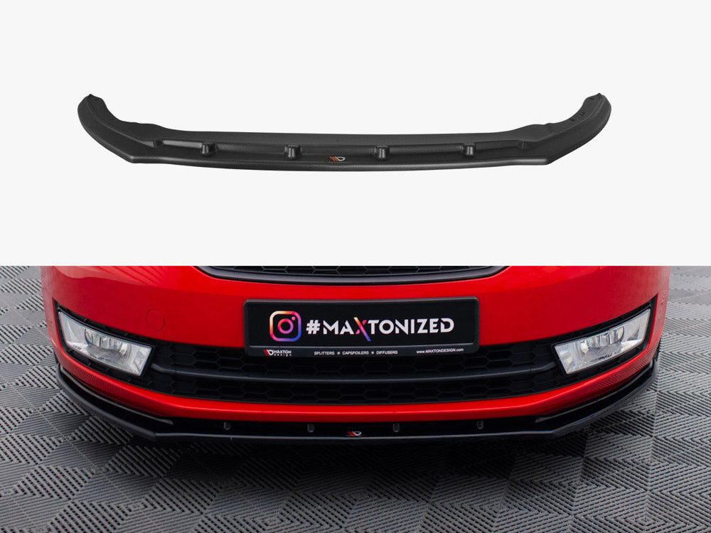 MAXTON DESIGN FRONT SPLITTER V.2 SKODA RAPID — photo 1