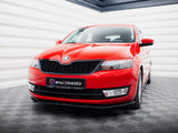 MAXTON DESIGN FRONT SPLITTER V.2 SKODA RAPID — photo 2