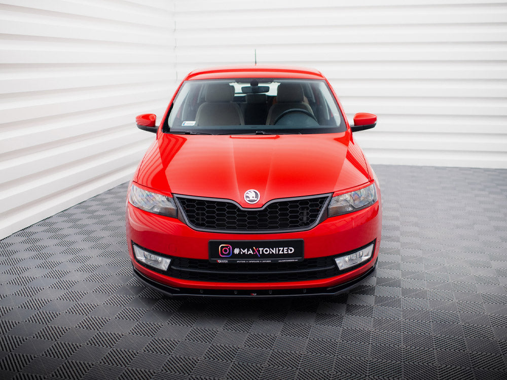 MAXTON DESIGN FRONT SPLITTER V.2 SKODA RAPID — photo 3