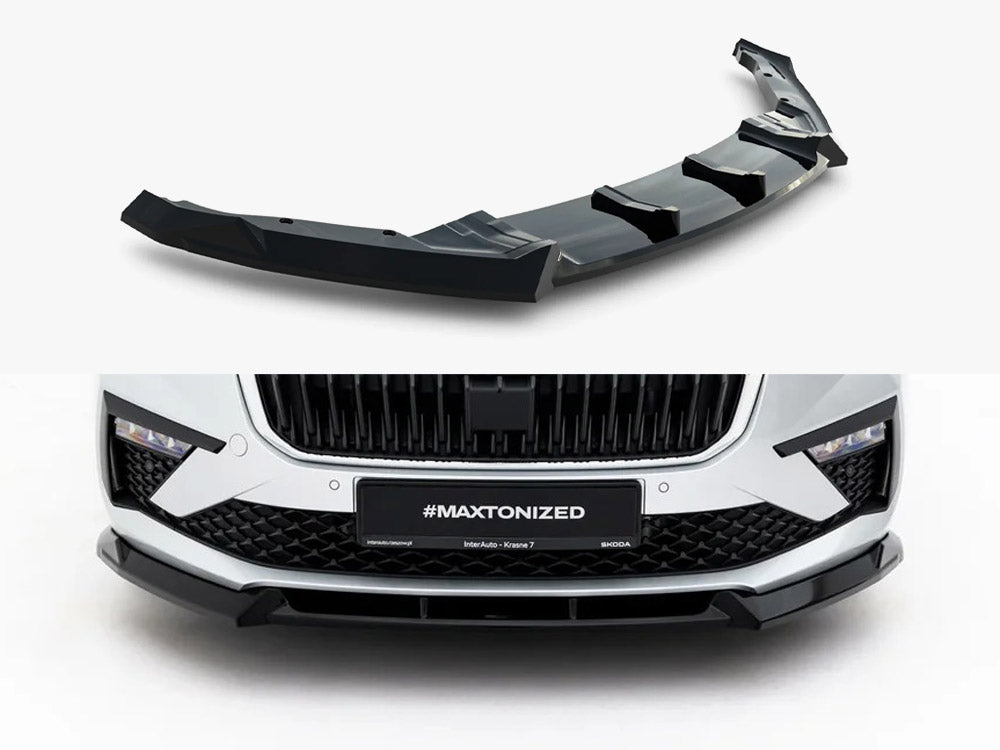MAXTON DESIGN FRONT SPLITTER SKODA SCALA MK1 FACELIFT — photo 1