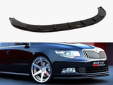MAXTON DESIGN FRONT SPLITTER SKODA SUPERB II SPORT FRONT BUMPER — photo 1