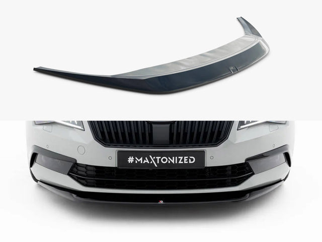 MAXTON DESIGN FRONT SPLITTER V.1 SKODA SUPERB MK3 — photo 1