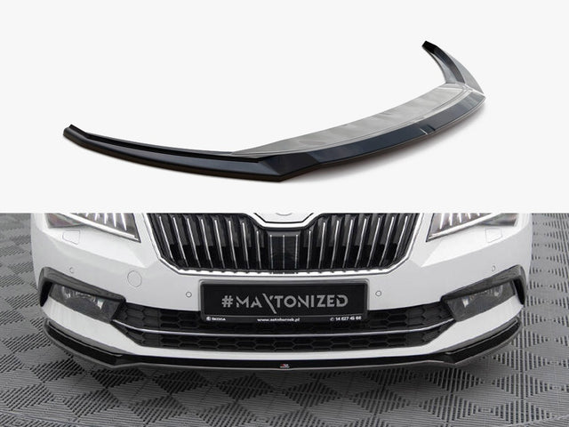 MAXTON DESIGN FRONT SPLITTER V.2 SKODA SUPERB MK3 — photo 1