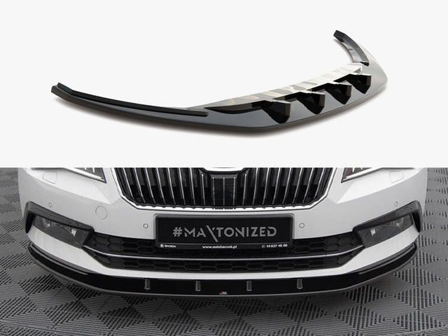 MAXTON DESIGN FRONT SPLITTER V.3 SKODA SUPERB MK3 — photo 1