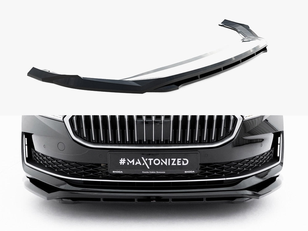 MAXTON DESIGN FRONT SPLITTER V.1 SKODA SUPERB MK4 — photo 1