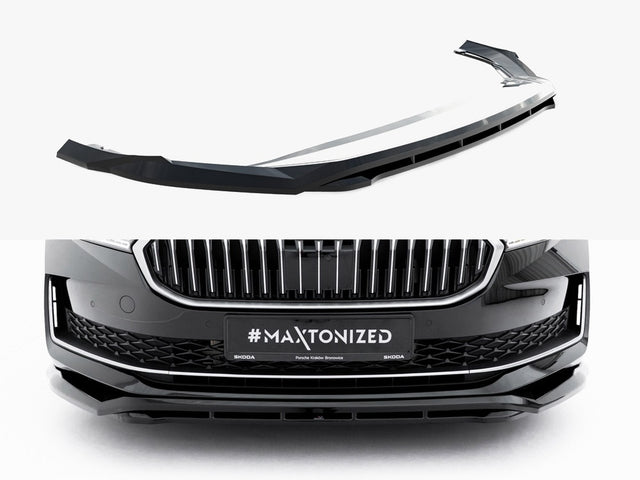 MAXTON DESIGN FRONT SPLITTER V.1 SKODA SUPERB MK4 — photo 1