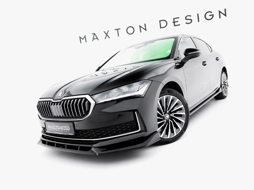 MAXTON DESIGN FRONT SPLITTER V.2 SKODA SUPERB MK4 — photo 3