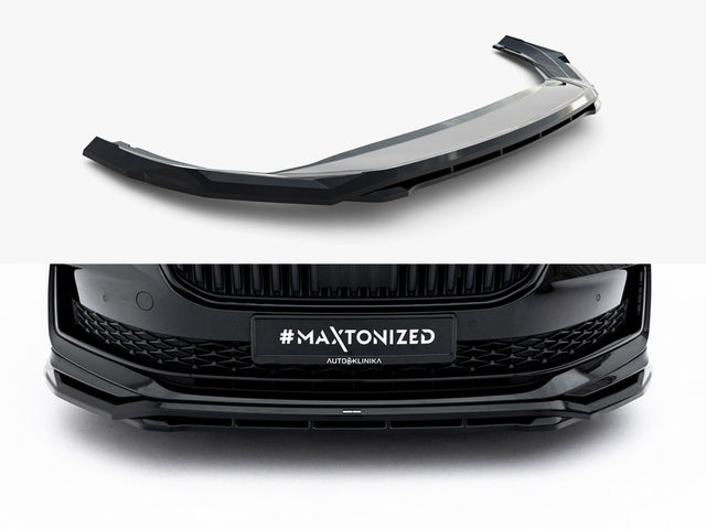 MAXTON DESIGN FRONT SPLITTER V.1 SKODA SUPERB SPORTLINE MK4 — photo 1