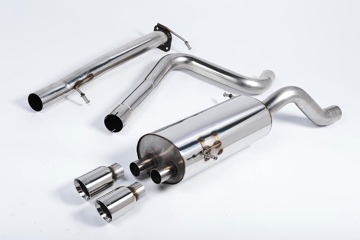 MILLTEK SPORT NON-RESONATED CAT-BACK RACE EXHAUST SYSTEM WITH